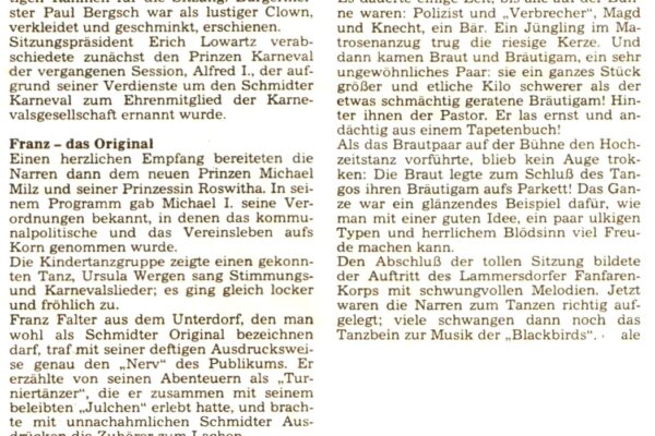 1984 Feb. 16. AN Kappensitzung 1