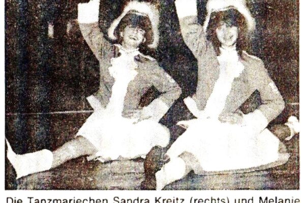 1985 Feb. 13. Brücke Tanzmariechen Sandra u. Melanie