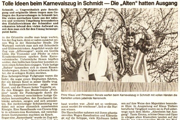 1988 Feb. 16. AN Karnevalszug mit Prinz Klaus Tödter
