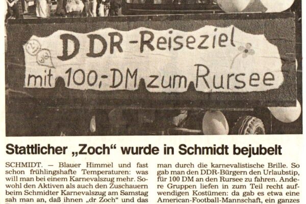 1990 Feb. 26. AN stattlicher Karnevalszug i. Schmidt