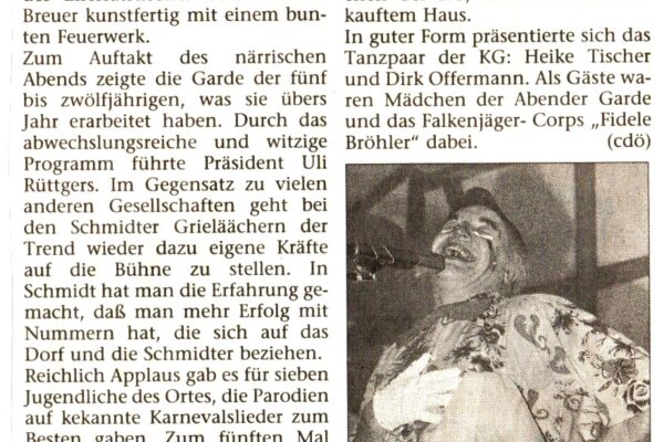 1992 Kappensitzung
