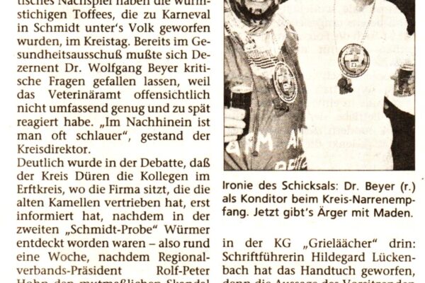 1992 März 21. DZ Würmer m. Nachspiel