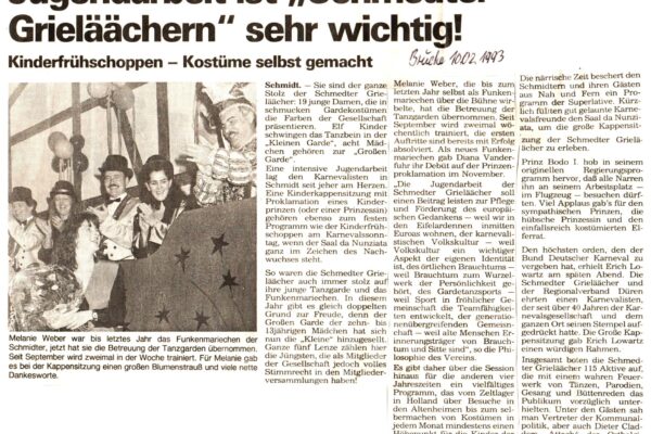 1993 Feb. 10 Brücke Kinderfrühschoppen