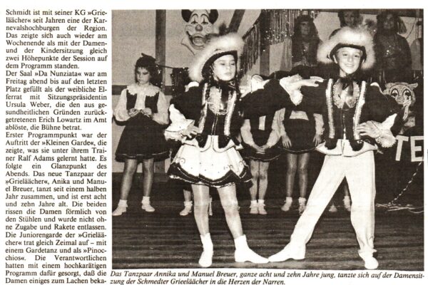 1995 Feb. Damensitzung