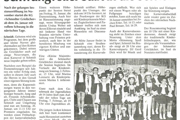 1997 Jan. 15. EiWo Schwungvoller Start i.d. Session