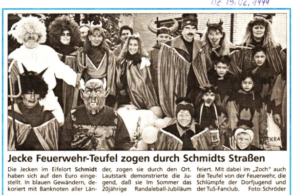 1999 Feb. 15. DZ Jecke Feuerwehr - Teufel i. Karnevalszug