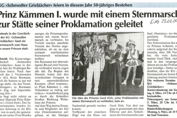 2000 Feb. 23. EiWo 50 jähriges mit Sternmarch