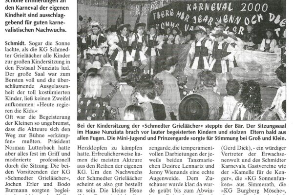 2000 Feb. 23. EiWo gelungene Kindersitzung