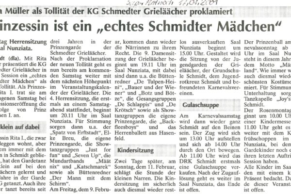 2001 Jan. 17. Sup.Mittw. große Sitzung u. Proklamation