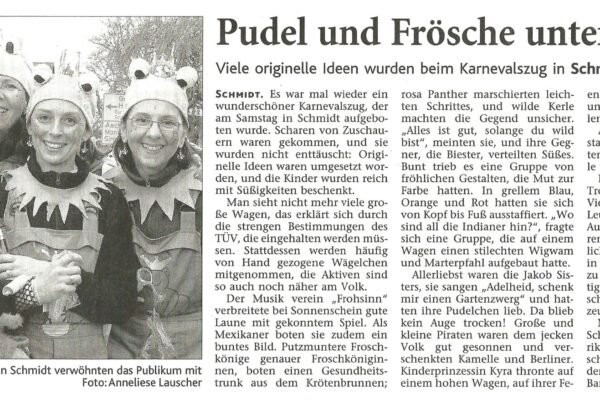 2007 Feb. 19. EN Pudel u. Frösche unterwegs