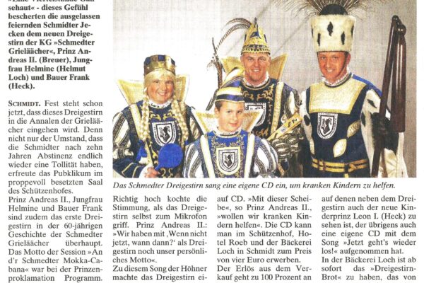 2010 Jan. 13. EiWo Tollitäten singen für kranke Kinder