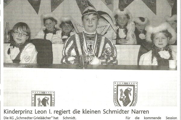 2010 Jan.16. EN Kinderprinz Leon I.regiert d. kleinen Narren