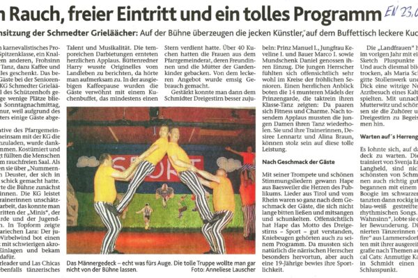 2013 Jan. 23. EN Seniorensitzung bei den Grieläächer