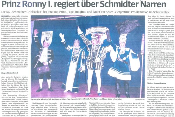 2019 Jan. 07. EN Proklamation Prinz Ronny