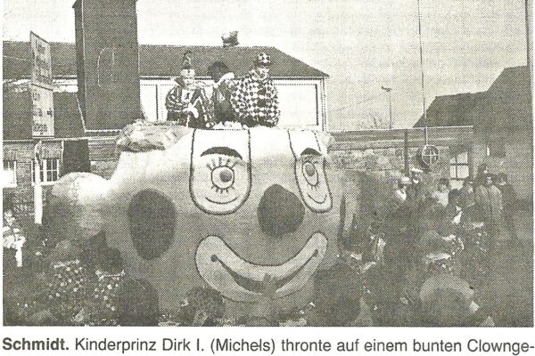 Kinderprinz Dirk I. M;ichels